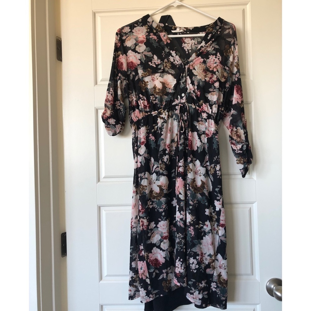 Floral maternity dress